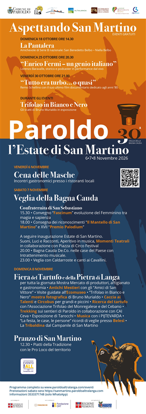 L'Estate di San Martino 2026 e la 30ª Veglia della Bagna Cauda
