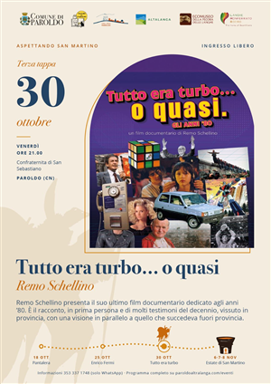 "Tutto era turbo… o quasi": il documentario di Remo Schellino sugli anni '80